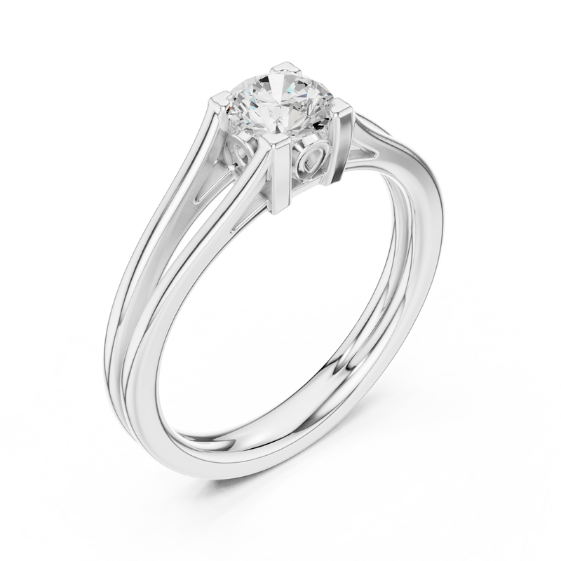 Ladies Ring DDLR-545@7 - White Gold - Image