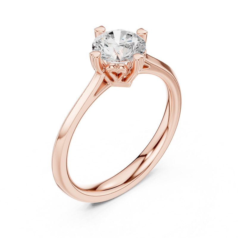 Ladies Ring DDLR-546@7 - Rose Gold - Image