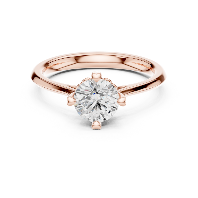 Ladies Ring DDLR-546@7 - Rose Gold - Image