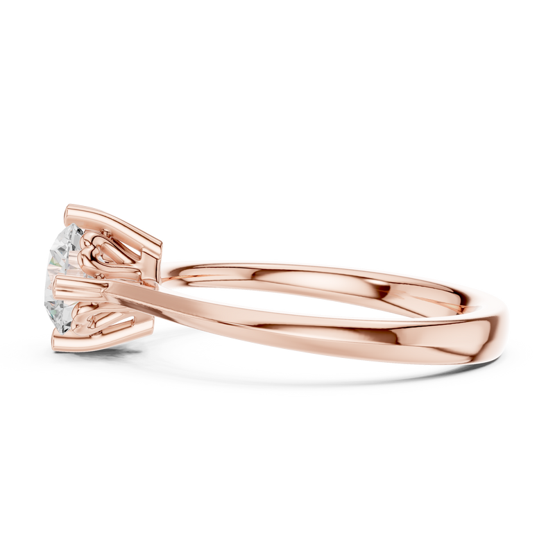 Ladies Ring DDLR-547@7 - Rose Gold - Image