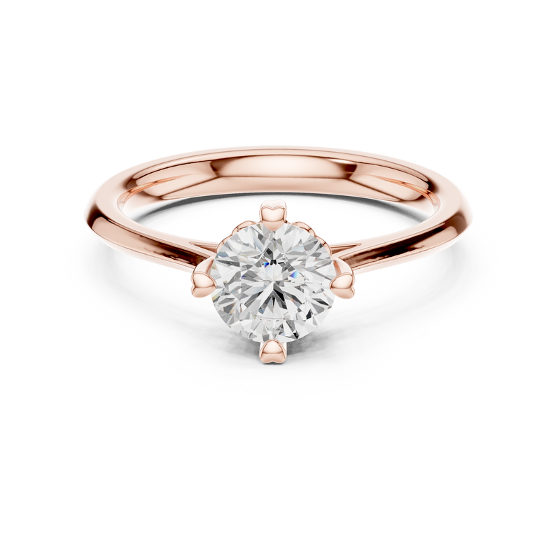 Ladies Ring DDLR-547@7 - Rose Gold - Image