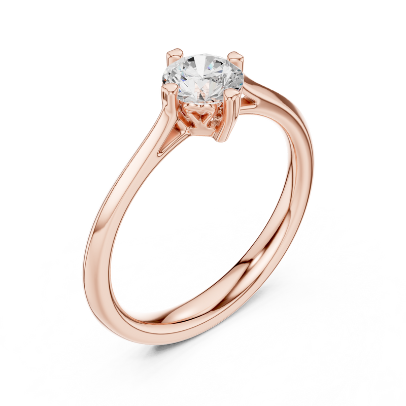Ladies Ring DDLR-548@7 - Rose Gold - Image