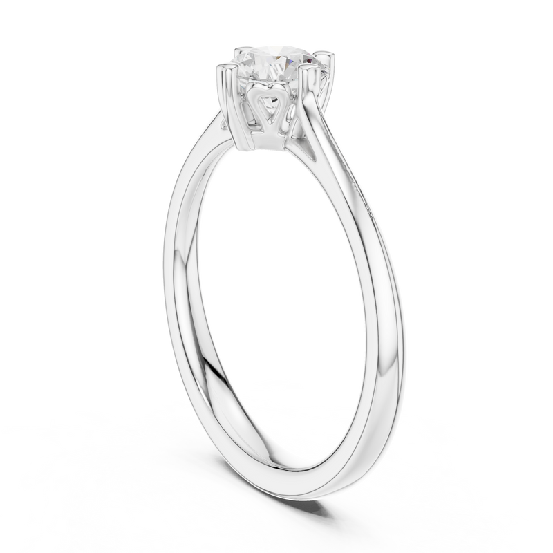 Ladies Ring DDLR-548@7 - White Gold - Image