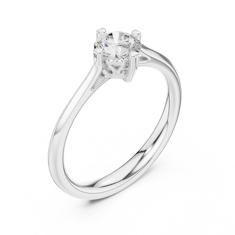 Ladies Ring DDLR-548@7 - White Gold - Image