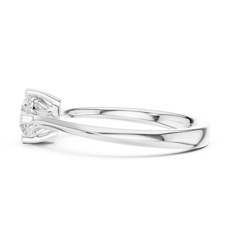 Ladies Ring DDLR-548@7 - White Gold - Image