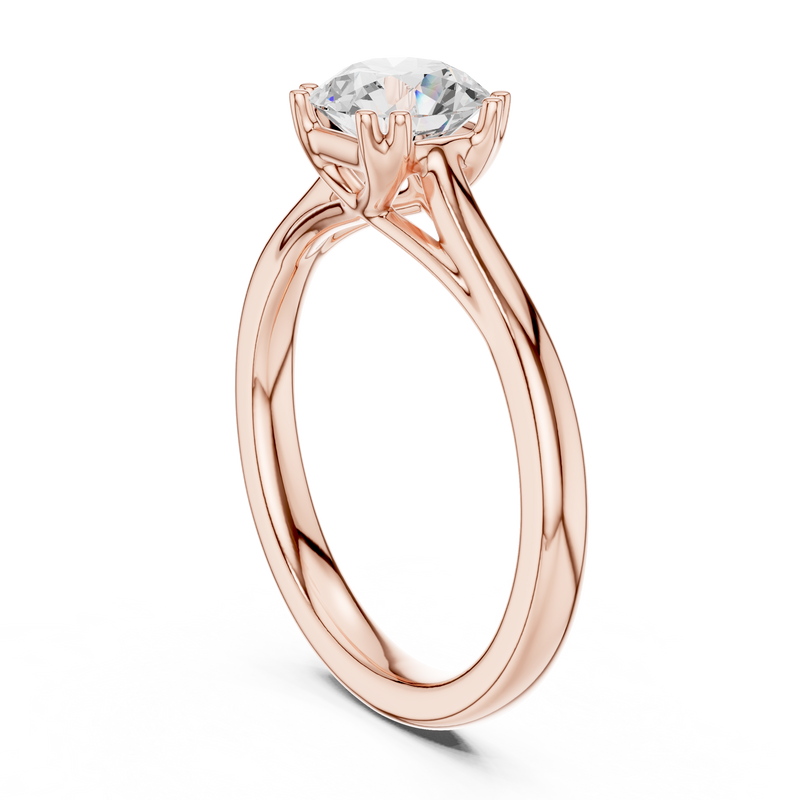 Ladies Ring DDLR-549@7 - Rose Gold - Image