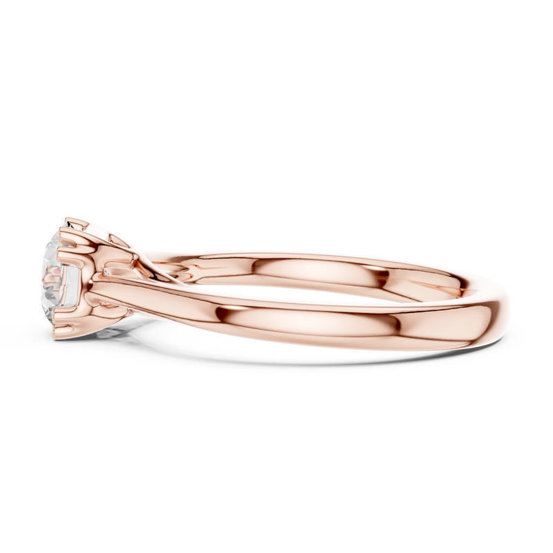 Ladies Ring DDLR-550@7 - Rose Gold - Image