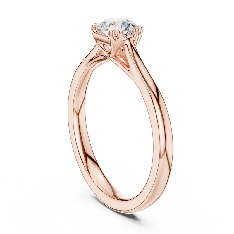 Ladies Ring DDLR-551@7 - Rose Gold - Image