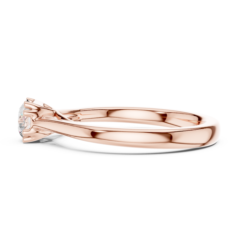 Ladies Ring DDLR-551@7 - Rose Gold - Image