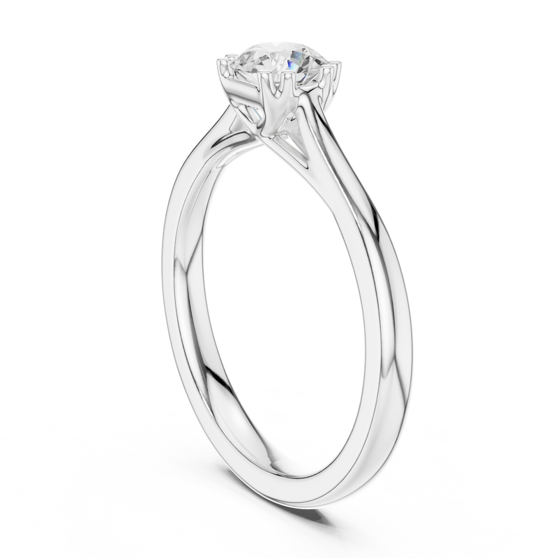 Ladies Ring DDLR-551@7 - White Gold - Image