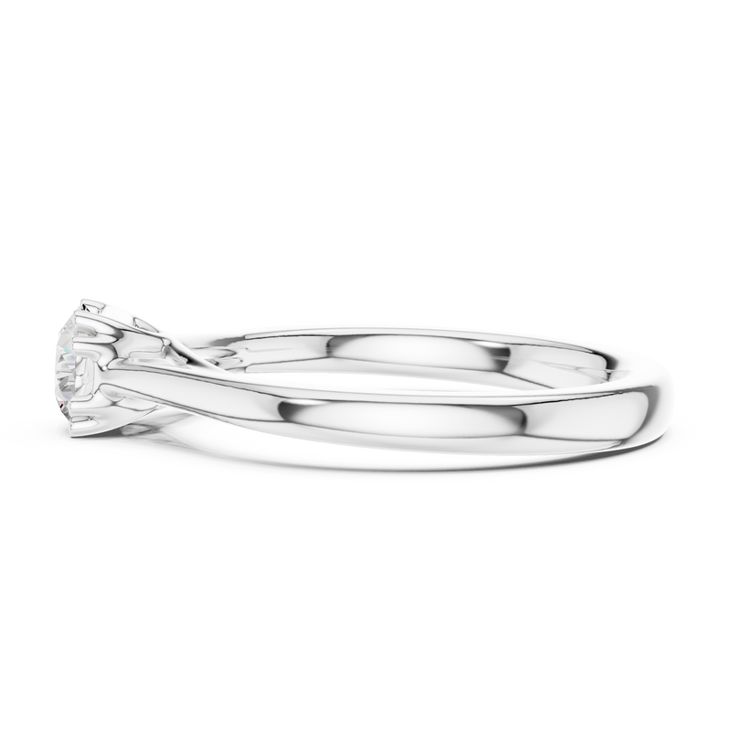 Ladies Ring DDLR-551@7 - White Gold - Image
