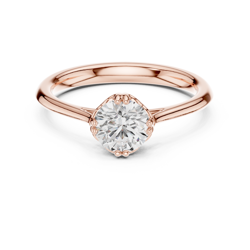 Ladies Ring DDLR-553@7 - Rose Gold - Image
