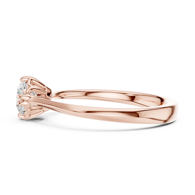 Ladies Ring DDLR-554@7 - Rose Gold - Image