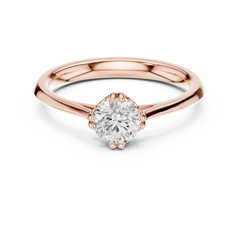 Ladies Ring DDLR-554@7 - Rose Gold - Image