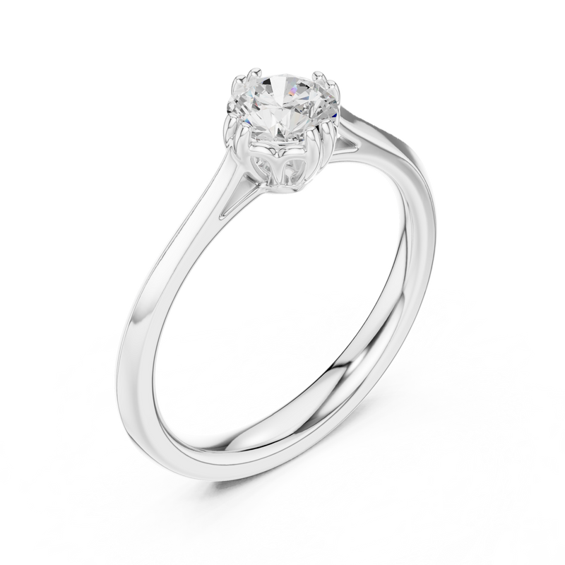 Ladies Ring DDLR-554@7 - White Gold - Image