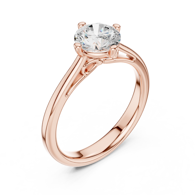 Ladies Ring DDLR-555@7 - Rose Gold - Image
