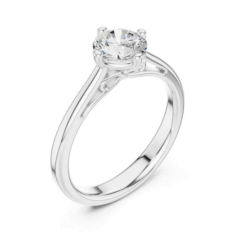 Ladies Ring DDLR-556@7 - White Gold - Image
