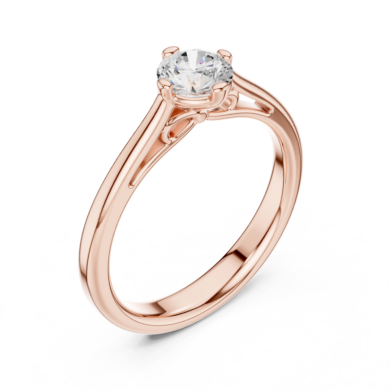 Ladies Ring DDLR-557@7 - Rose Gold - Image