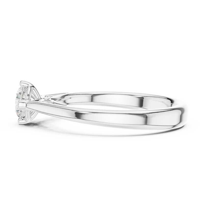 Ladies Ring DDLR-557@7 - White Gold - Image