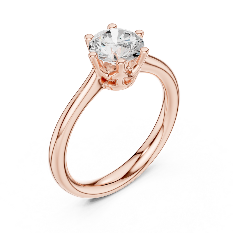 Ladies Ring DDLR-558@7 - Rose Gold - Image