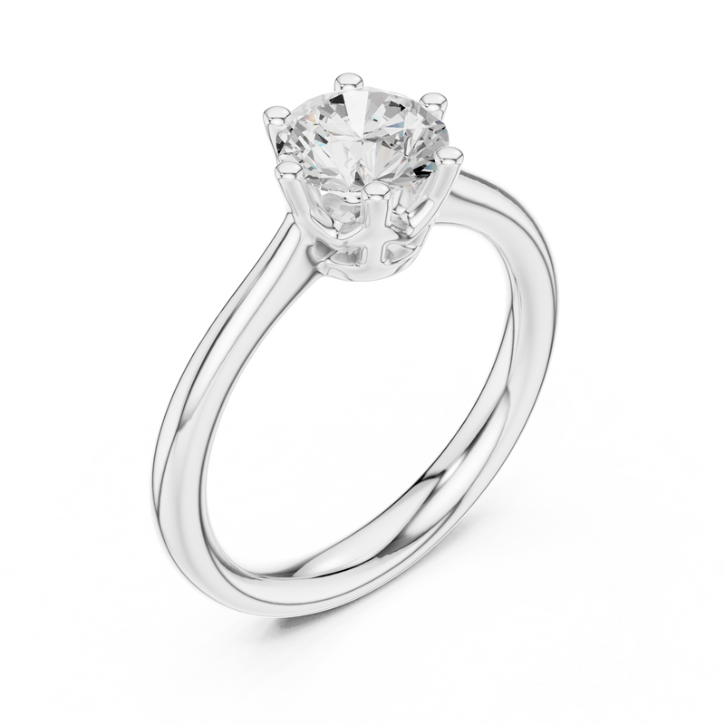 Ladies Ring DDLR-558@7 - White Gold - Image