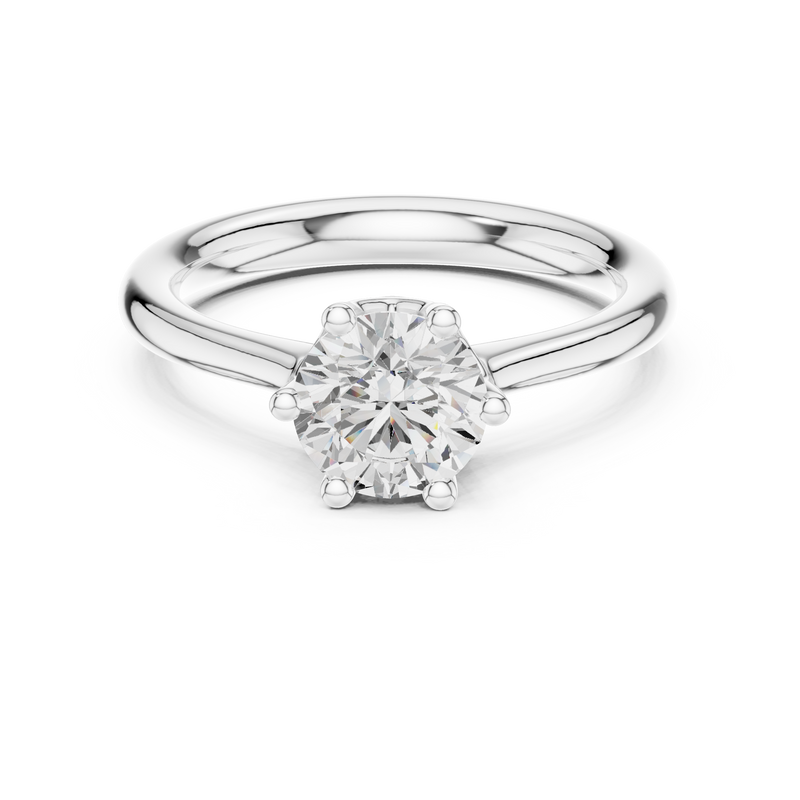 Ladies Ring DDLR-558@7 - White Gold - Image