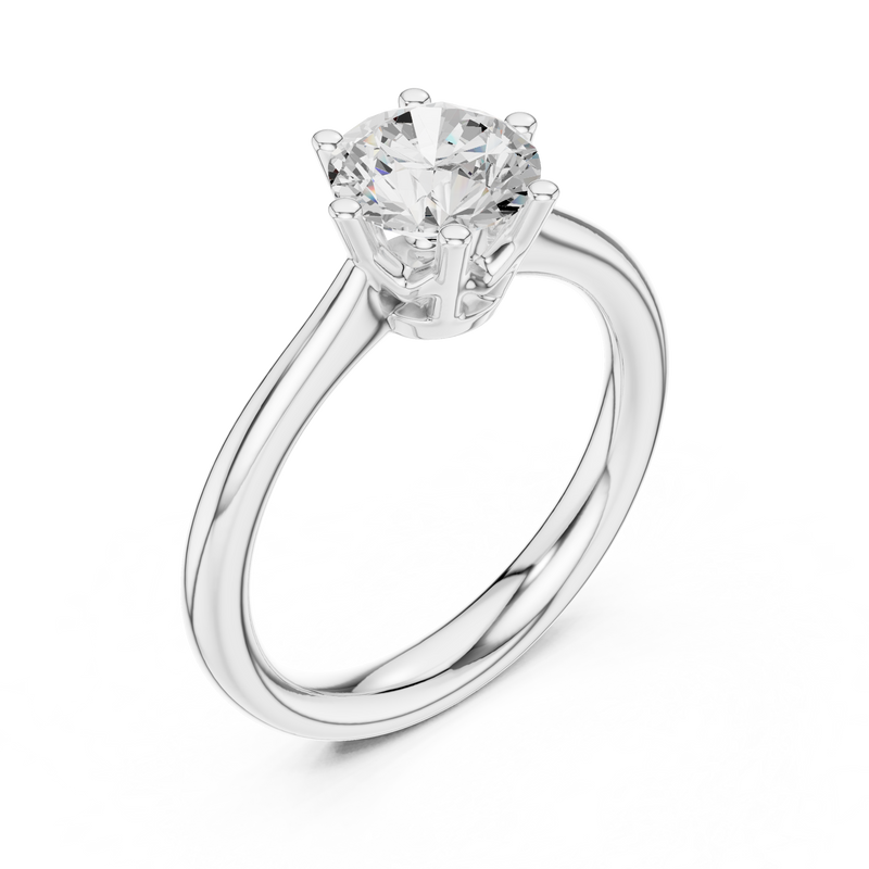 Ladies Ring DDLR-559@7 - White Gold - Image