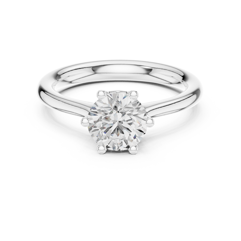 Ladies Ring DDLR-559@7 - White Gold - Image