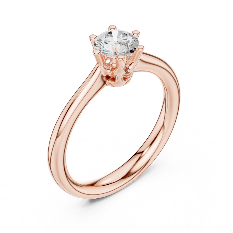 Ladies Ring DDLR-560@7 - Rose Gold - Image