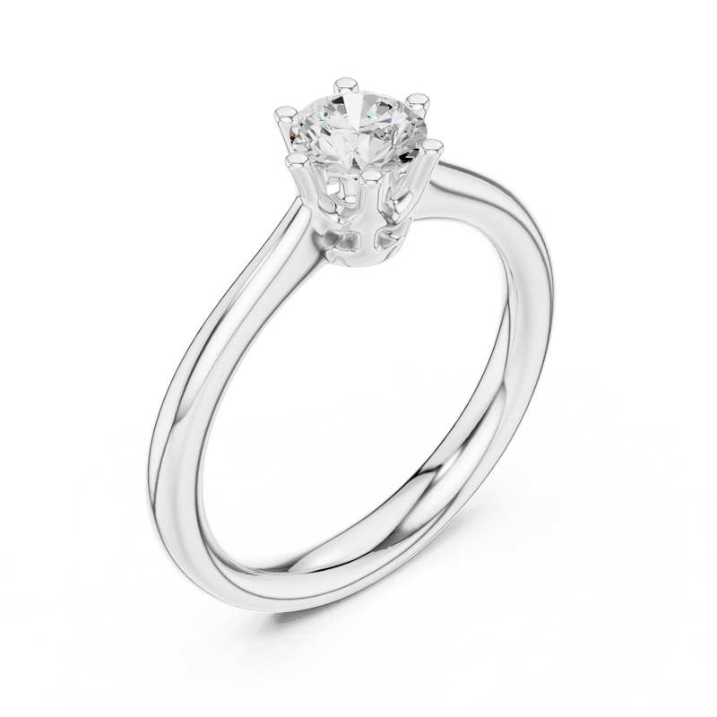Ladies Ring DDLR-560@7 - White Gold - Image
