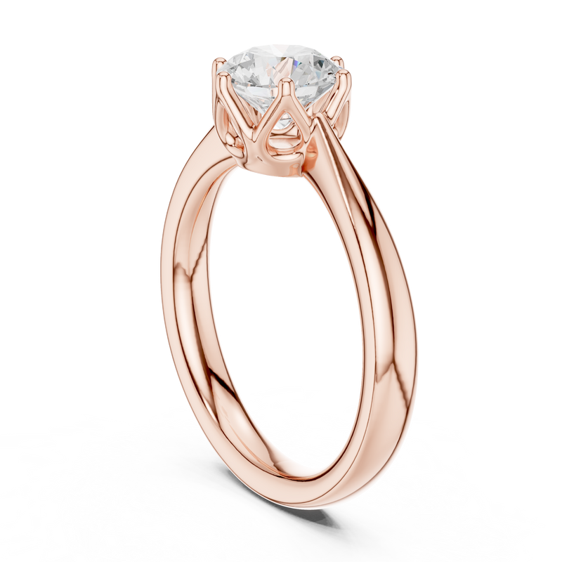 Ladies Ring DDLR-561@7 - Rose Gold - Image