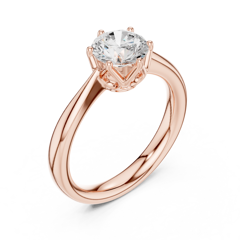 Ladies Ring DDLR-561@7 - Rose Gold - Image