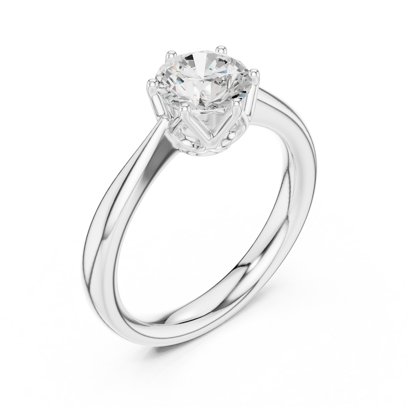 Ladies Ring DDLR-561@7 - White Gold - Image