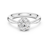 Ladies Ring DDLR-561@7 - White Gold - Image
