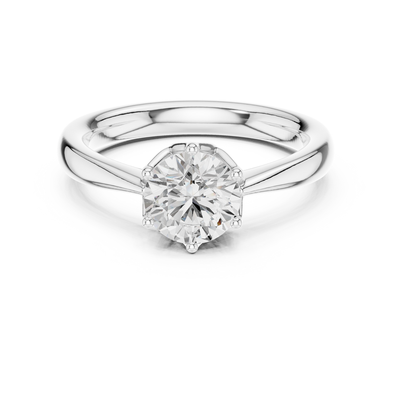 Ladies Ring DDLR-561@7 - White Gold - Image