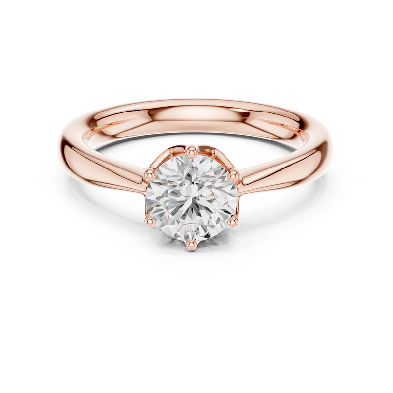 Ladies Ring DDLR-562@7 - Rose Gold - Image