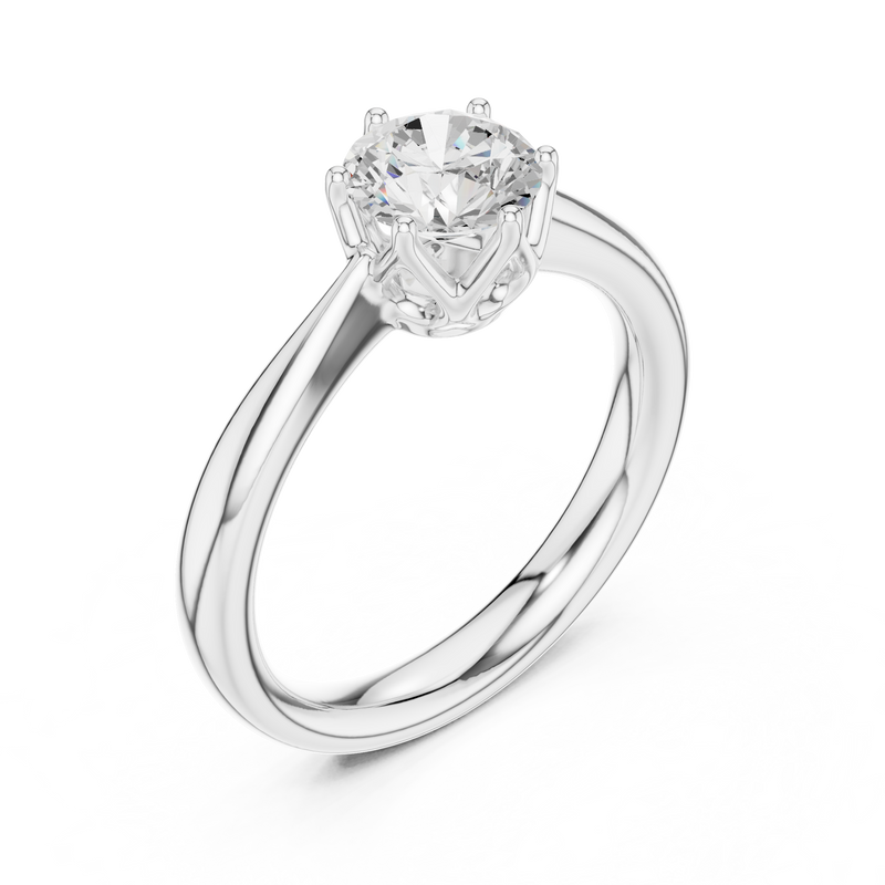 Ladies Ring DDLR-562@7 - White Gold - Image