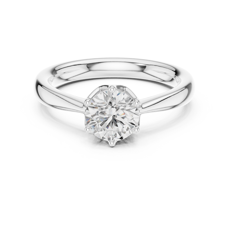 Ladies Ring DDLR-562@7 - White Gold - Image