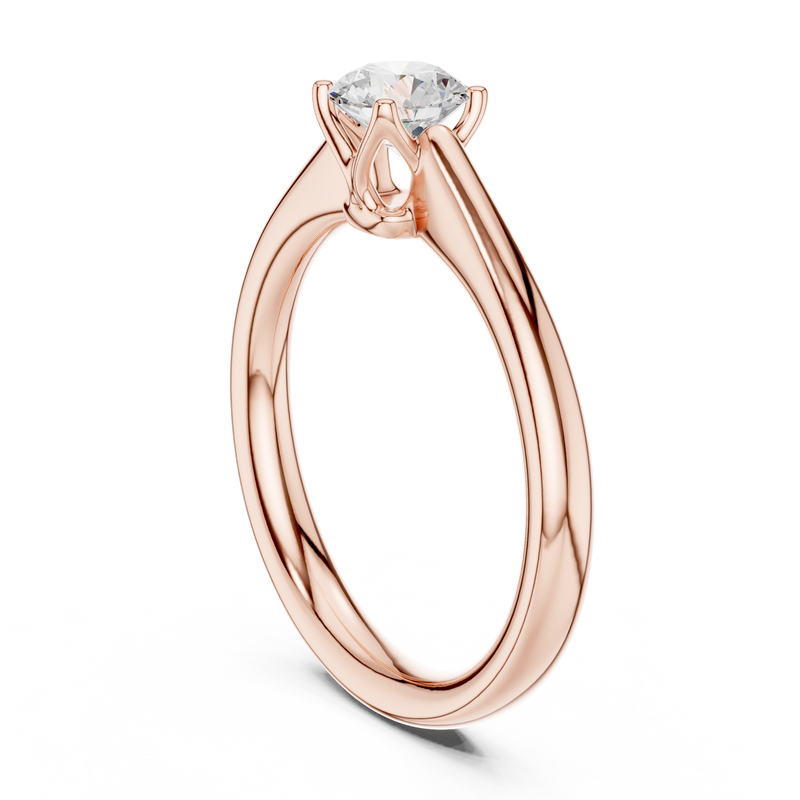 Ladies Ring DDLR-565@7 - Rose Gold - Image
