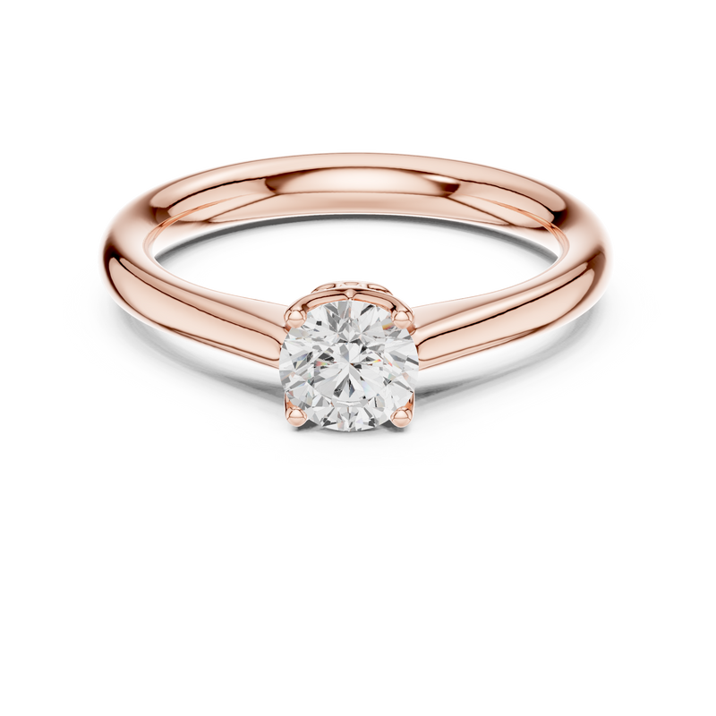 Ladies Ring DDLR-565@7 - Rose Gold - Image