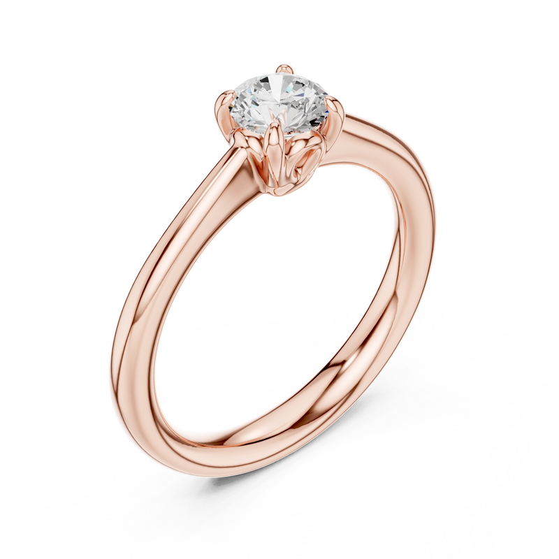 Ladies Ring DDLR-568@7 - Rose Gold - Image