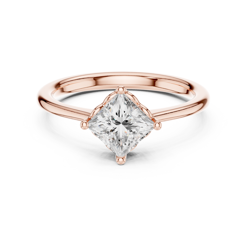 Ladies Ring DDLR-570@7 - Rose Gold - Image
