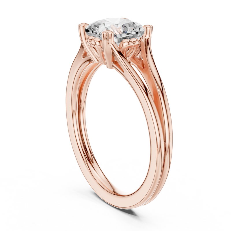 Ladies Ring DDLR-574@7 - Rose Gold - Image
