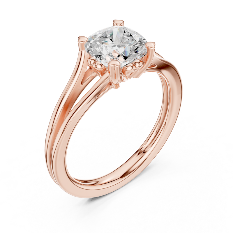 Ladies Ring DDLR-574@7 - Rose Gold - Image