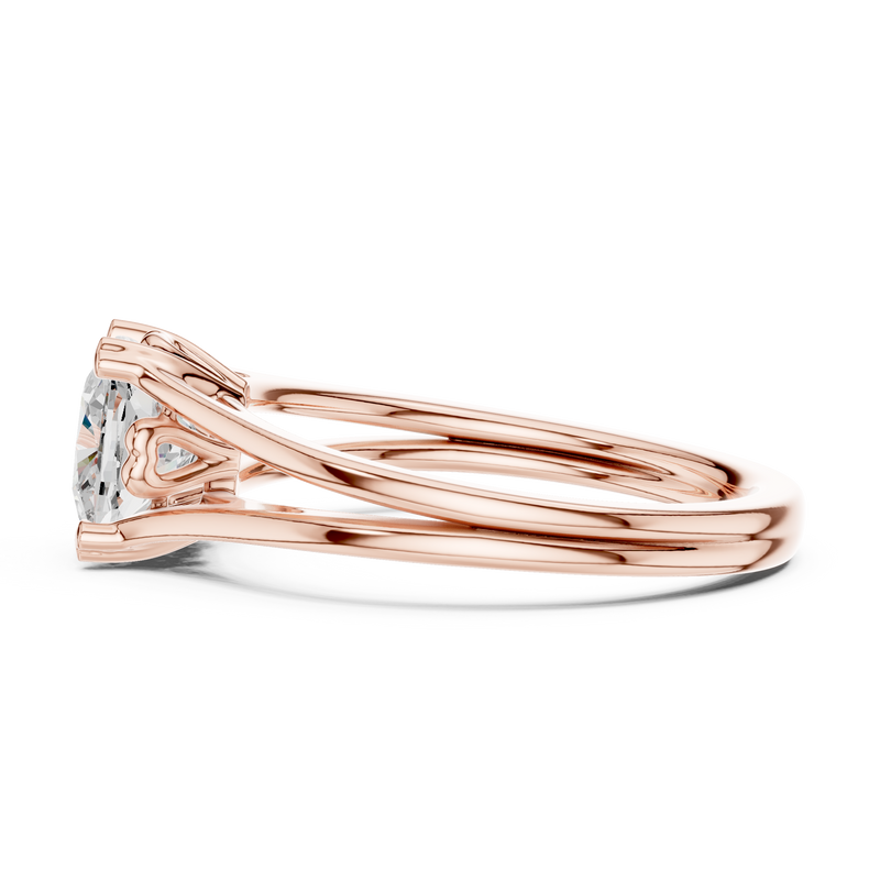 Ladies Ring DDLR-574@7 - Rose Gold - Image