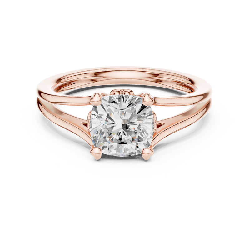 Ladies Ring DDLR-574@7 - Rose Gold - Image