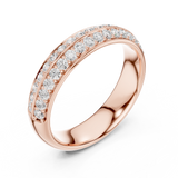 Ladies Ring DDLR-576@7 - Rose Gold - Image
