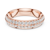 Ladies Ring DDLR-576@7 - Rose Gold - Image