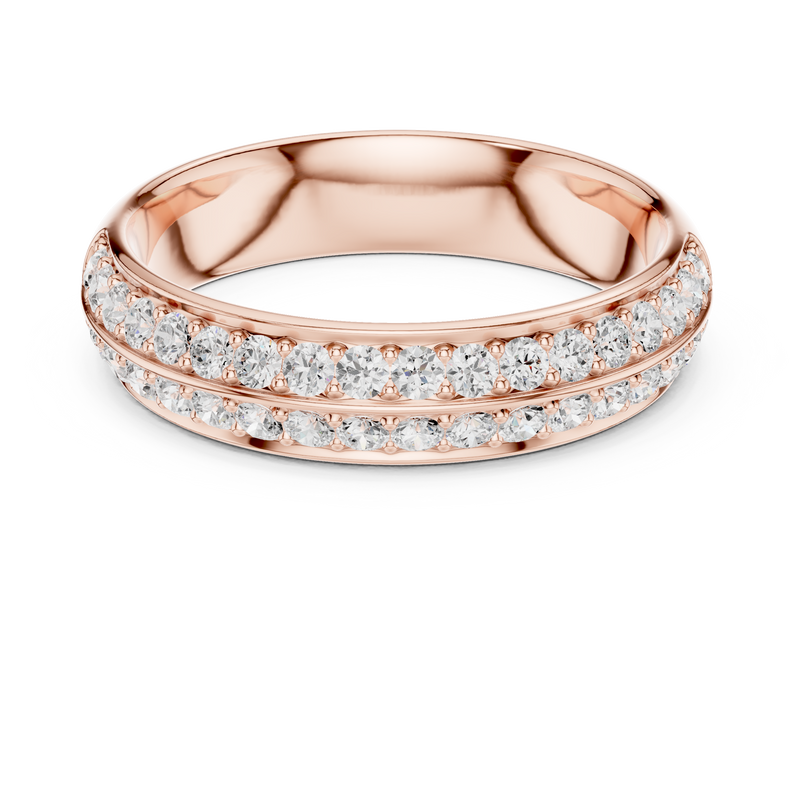 Ladies Ring DDLR-576@7 - Rose Gold - Image