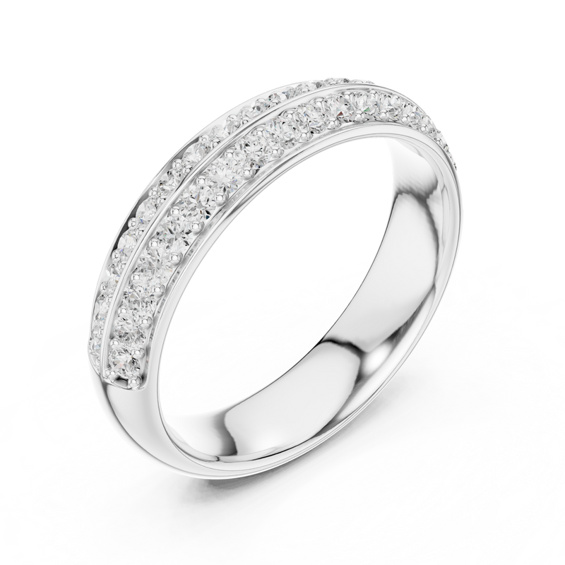 Ladies Ring DDLR-576@7 - White Gold - Image